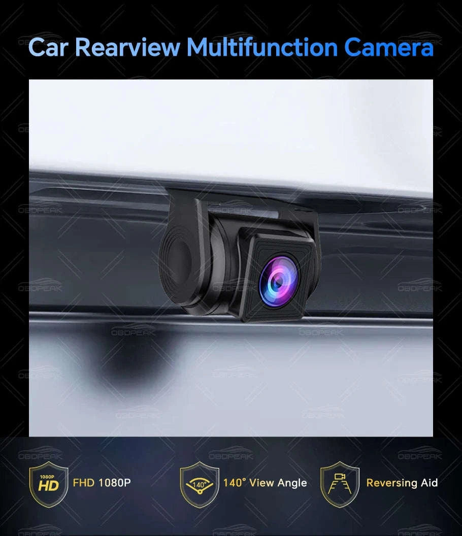 FHD 1080P Car Rear View Camera Waterproof 2.5mm Jack-10M Cable