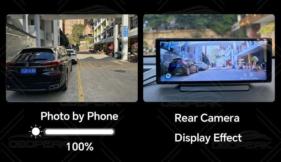 FHD 1080P Car Rear View Camera Waterproof 2.5mm Jack-10M Cable