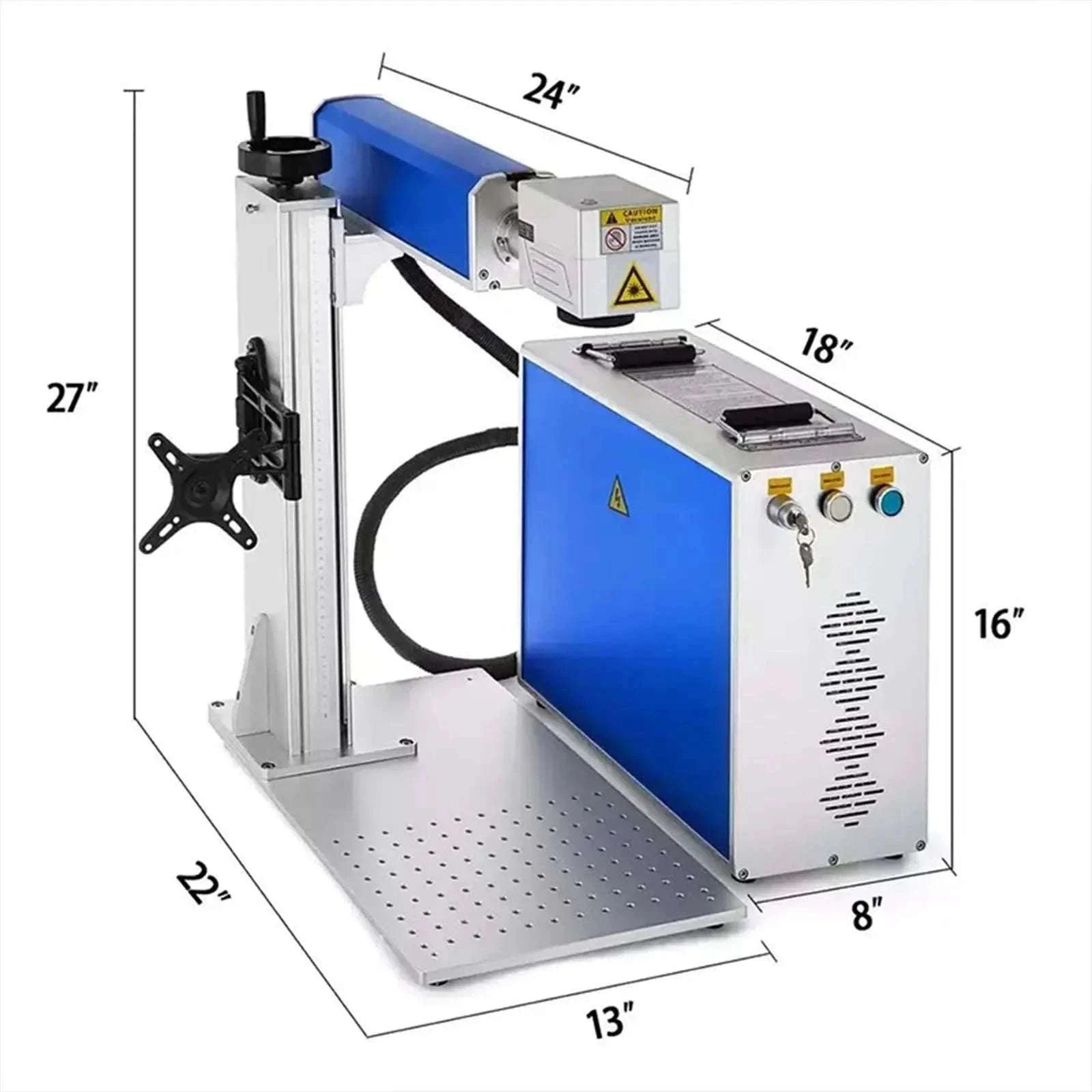 Fiber Laser Marking Machine 30W/50W for Metal Engraving-30W 150mmX150mm logo / United States