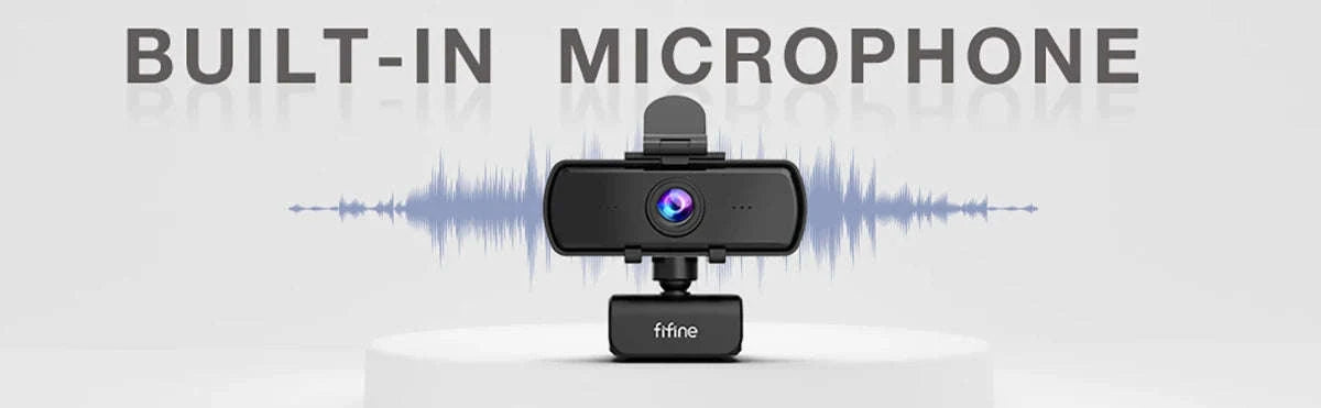 FIFINE 1440p Full HD PC Webcam with Microphone and Tripod-Default Title