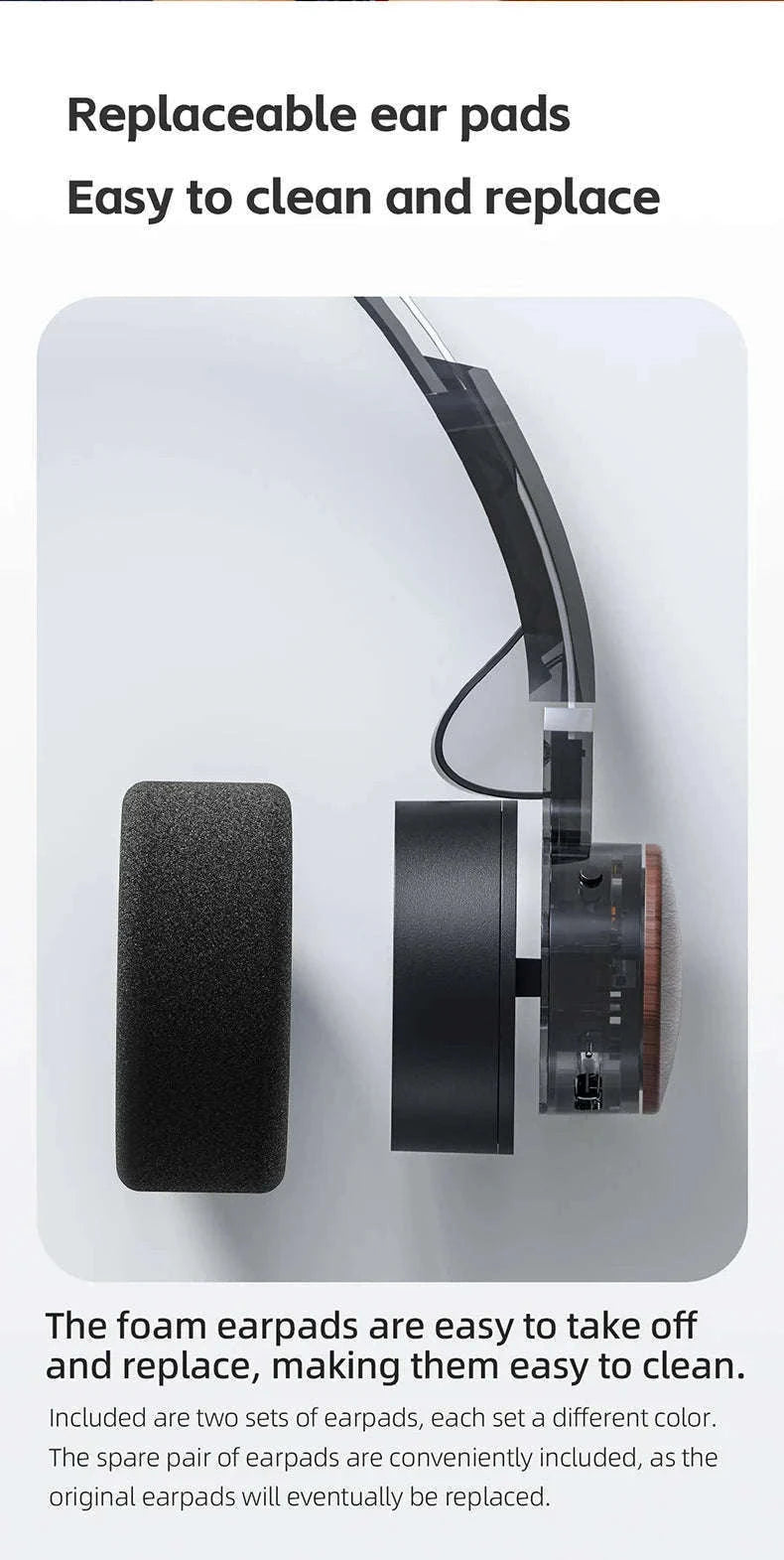 FiiO EH11 Bluetooth On-Ear Headphones with LDAC, 30H Battery & Dual Device-Cyan
