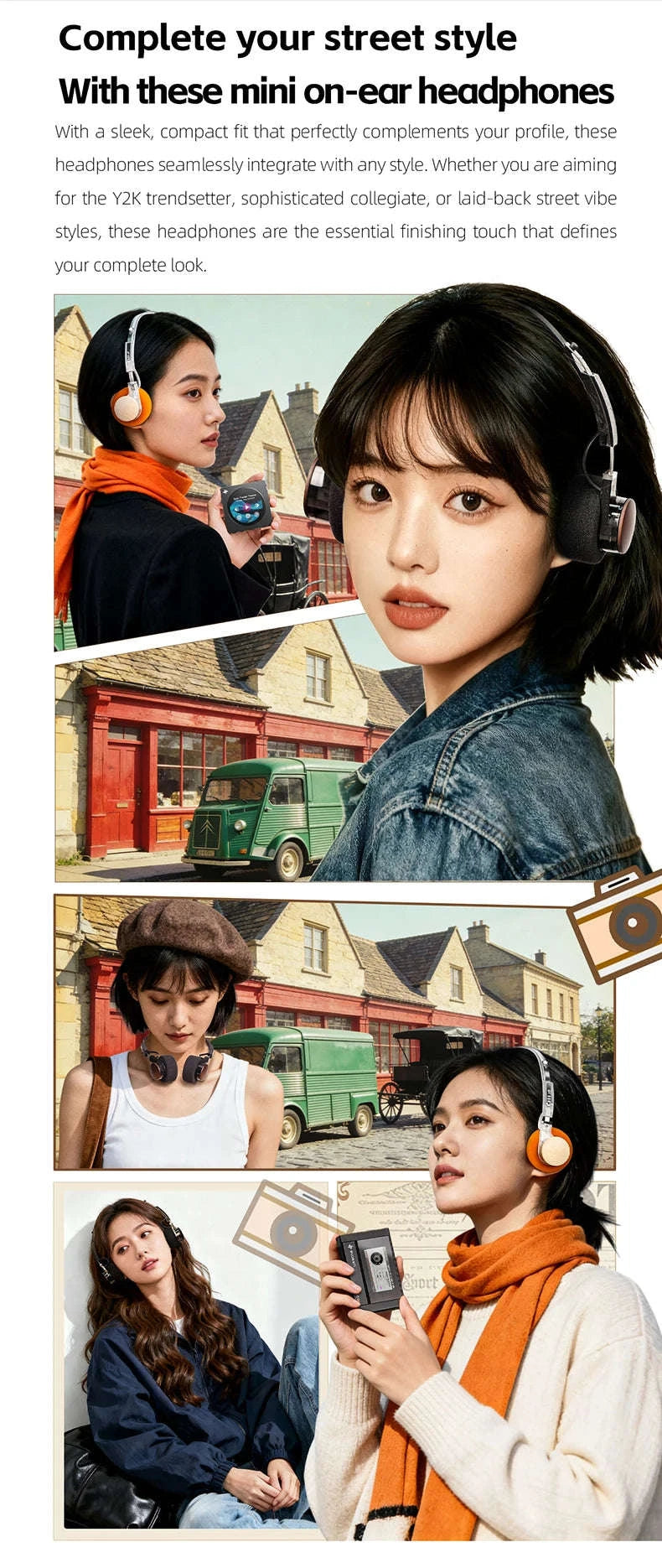 FiiO EH11 Bluetooth On-Ear Headphones with LDAC, 30H Battery & Dual Device-Transparent Black