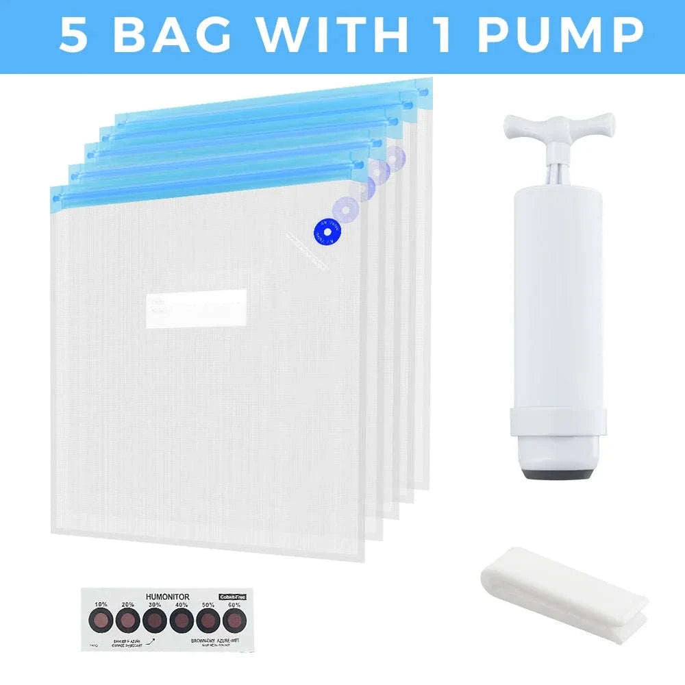 Filament Storage Vacuum Bag for 3D Printer Filament Protection-5 BAG Kit
