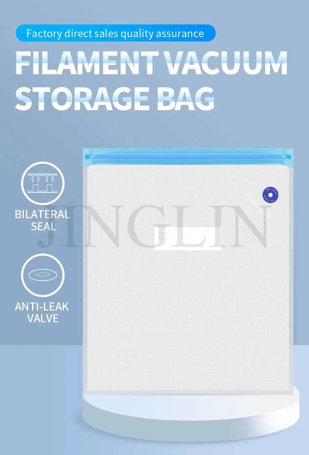 Filament Storage Vacuum Bag for 3D Printer Filament Protection-5 BAG Kit