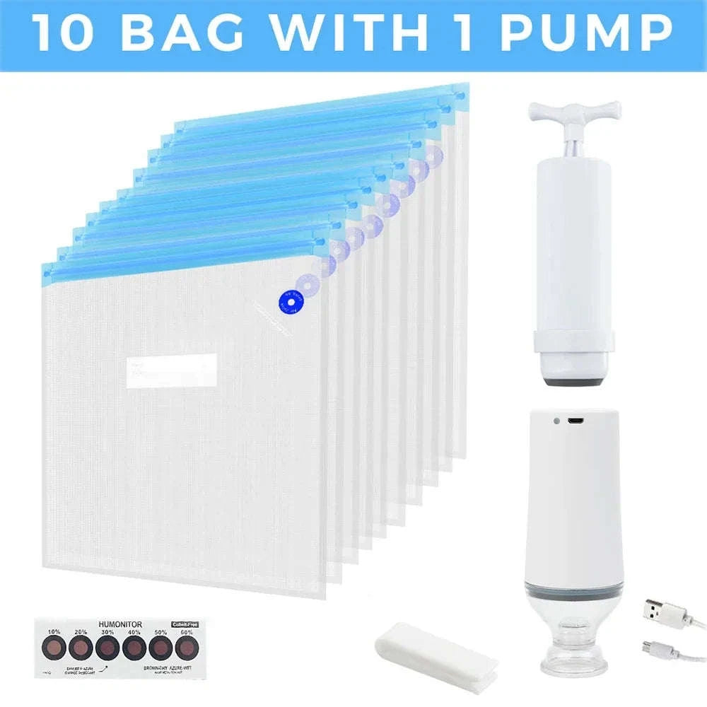 Filament Storage Vacuum Bag for 3D Printer Filament Protection-5 BAG Kit