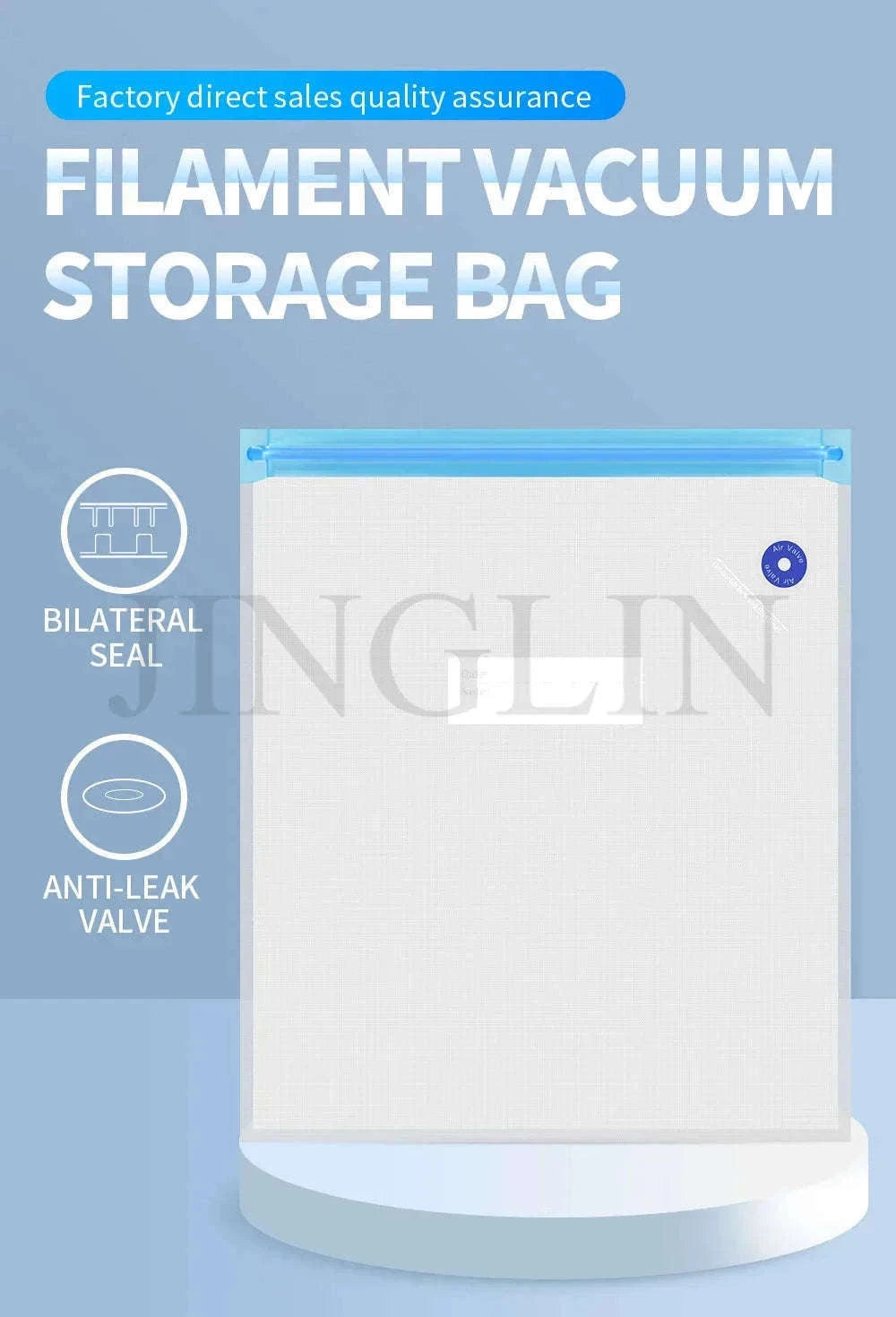 Filament Storage Vacuum Bag for Dry, Print-Ready Spools-5 BAG Kit