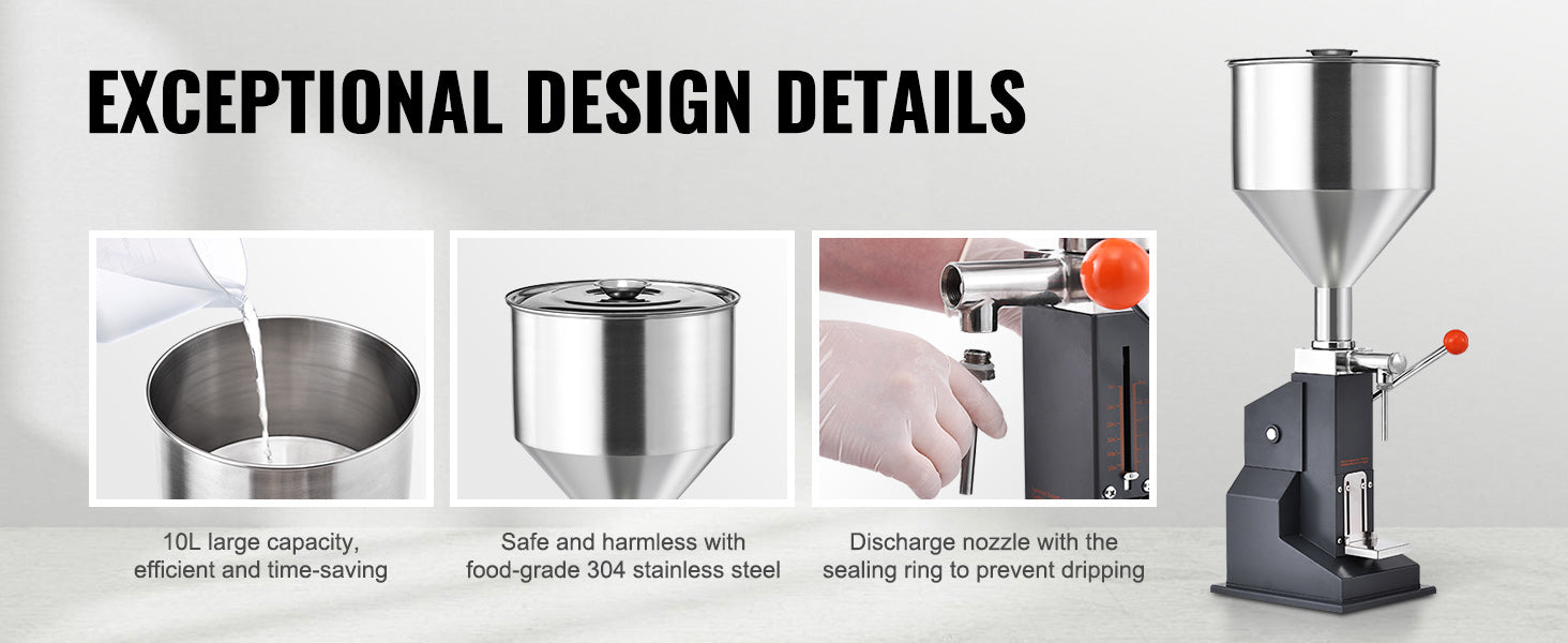 Manual Liquid Filling Machine 5–100ml Stainless Steel Bottle Filler