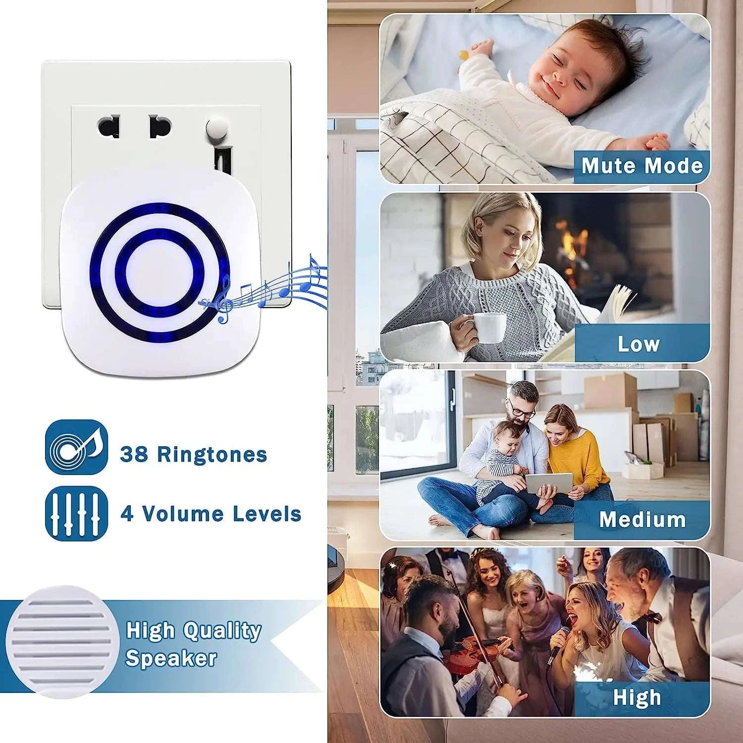 Fine Passage Wireless Motion Sensor Alarm System-1 sensors 1 receiver / UK