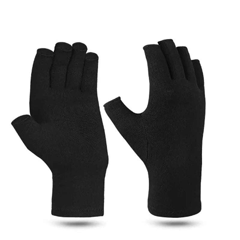 Fingerless Compression Gloves for Hand Support, 1 Pair-purple / S