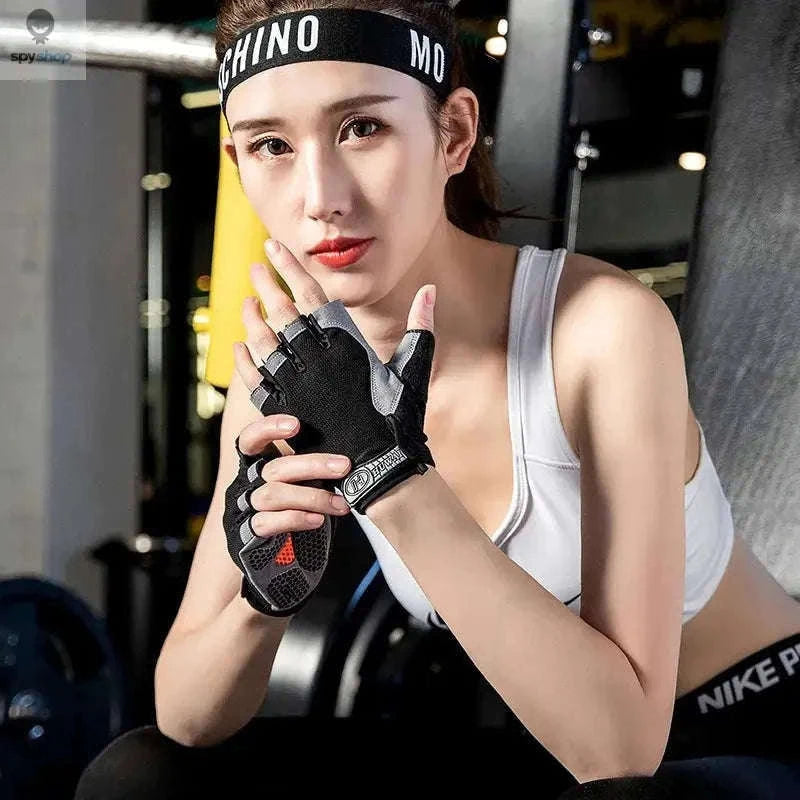 Fingerless Gym Gloves for Better Grip, Comfort and Control-black / S