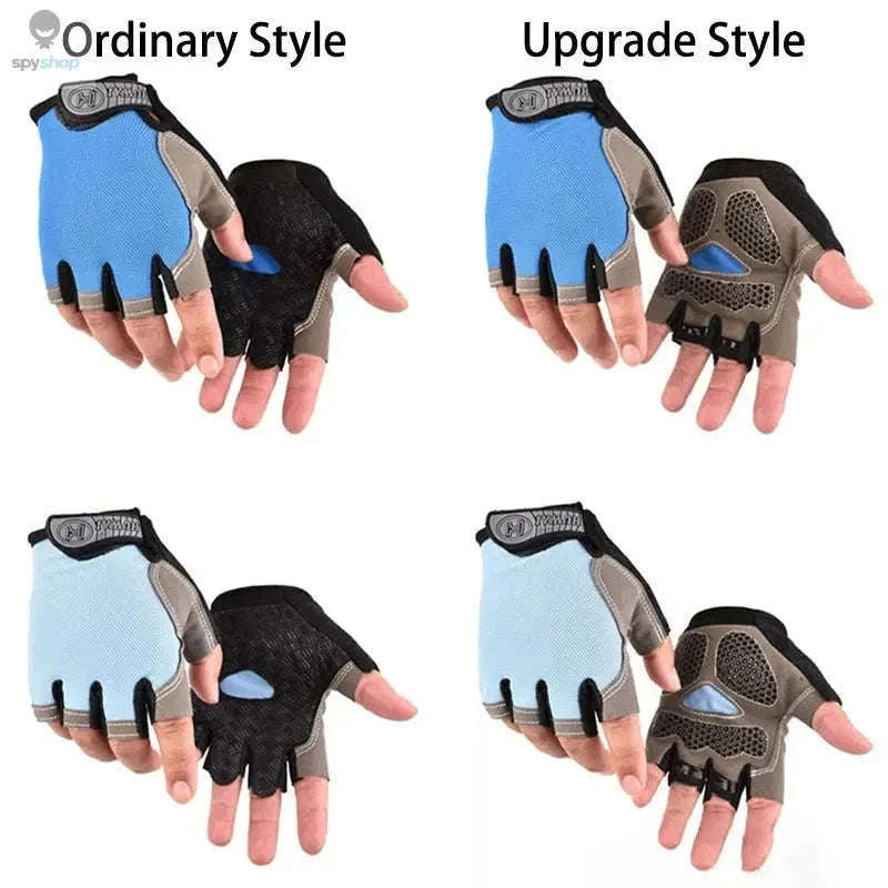 Fingerless Gym Gloves for Better Grip, Comfort and Control-black / S