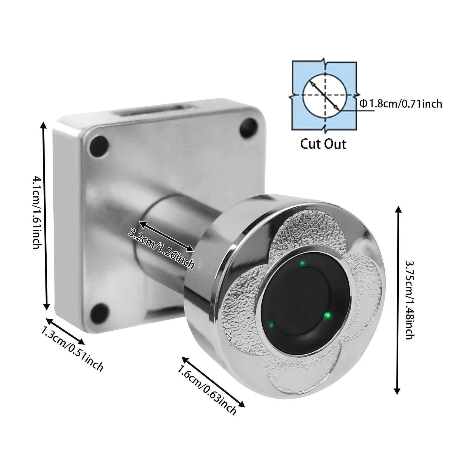 Fingerprint Smart Door Lock for Cabinets and Drawers-GERMANY