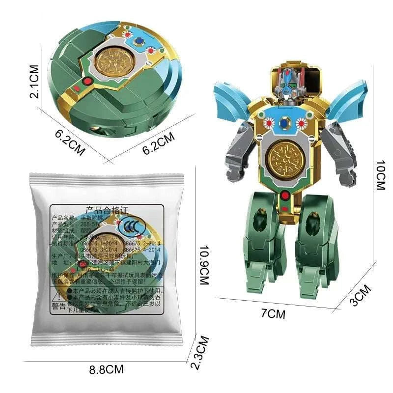 Fingertip Rotational Gyroscope Robot Toy for Kids-C / China Mainland