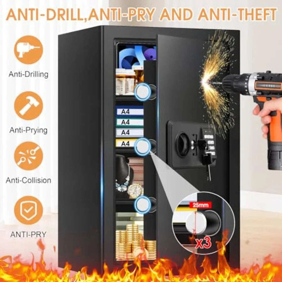 Fireproof Waterproof Safe 5.2 Cu Ft Digital Combo Lock-United States / 5.2Cuft