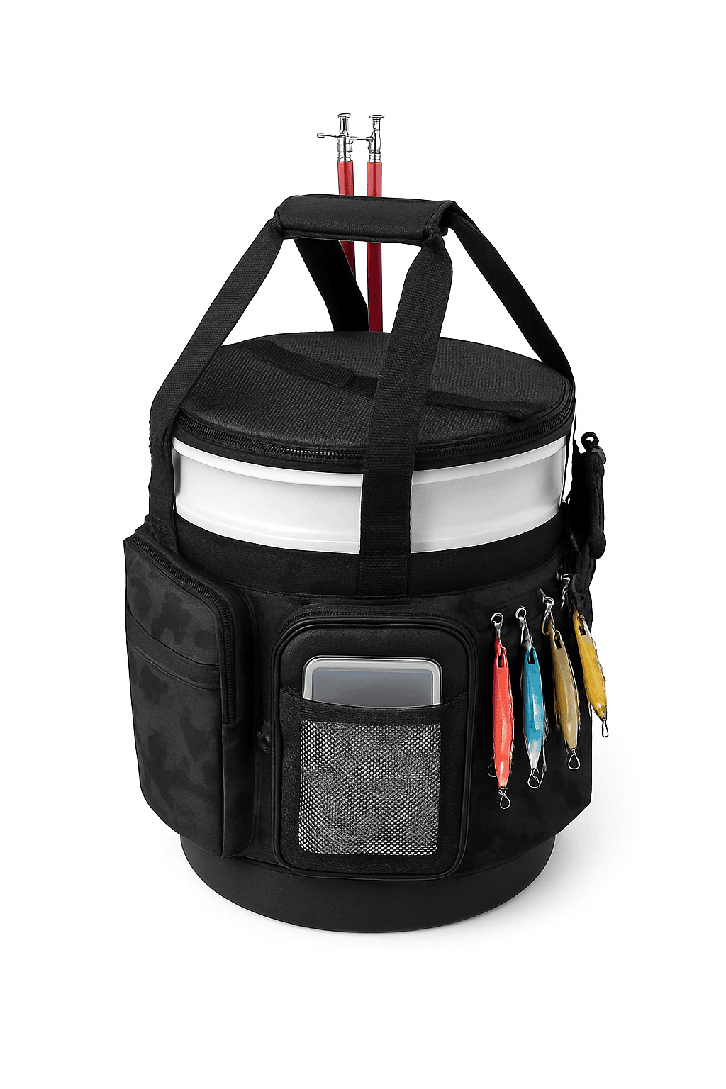 Fishing Bucket Organizer for 5-6 Gallon Buckets-Camouflage