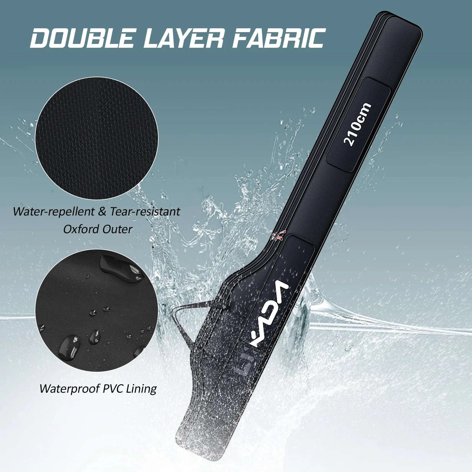 Fishing Rod Bag Travel Carry Case-1.9m / UNITED KINGDOM