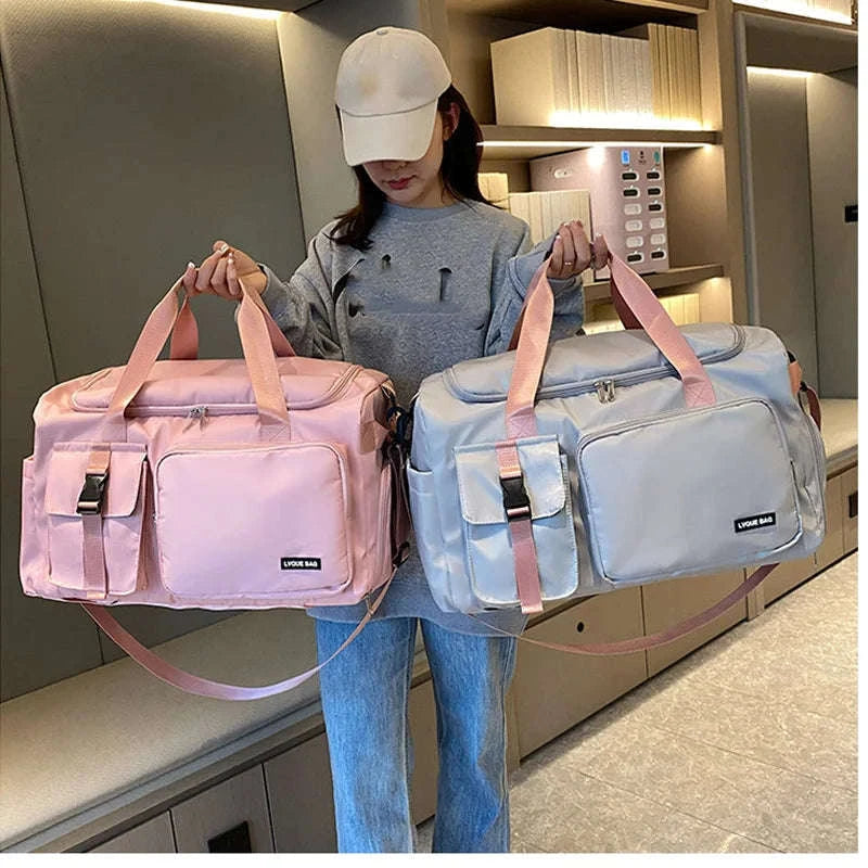 Fitness Duffel Bag & Weekender Bag for Women-Green