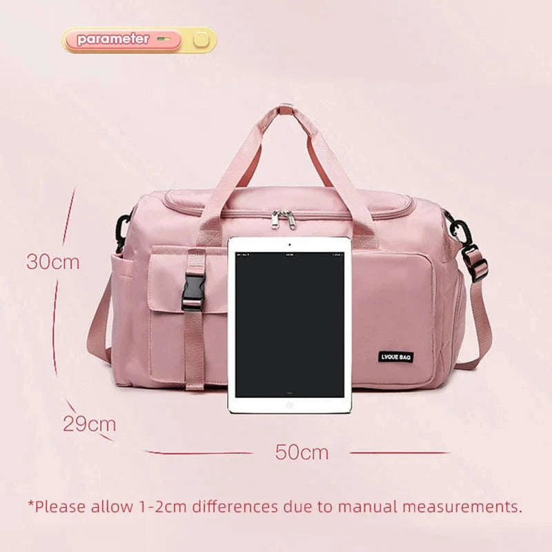 Fitness Duffel Bag & Weekender Bag for Women-Green