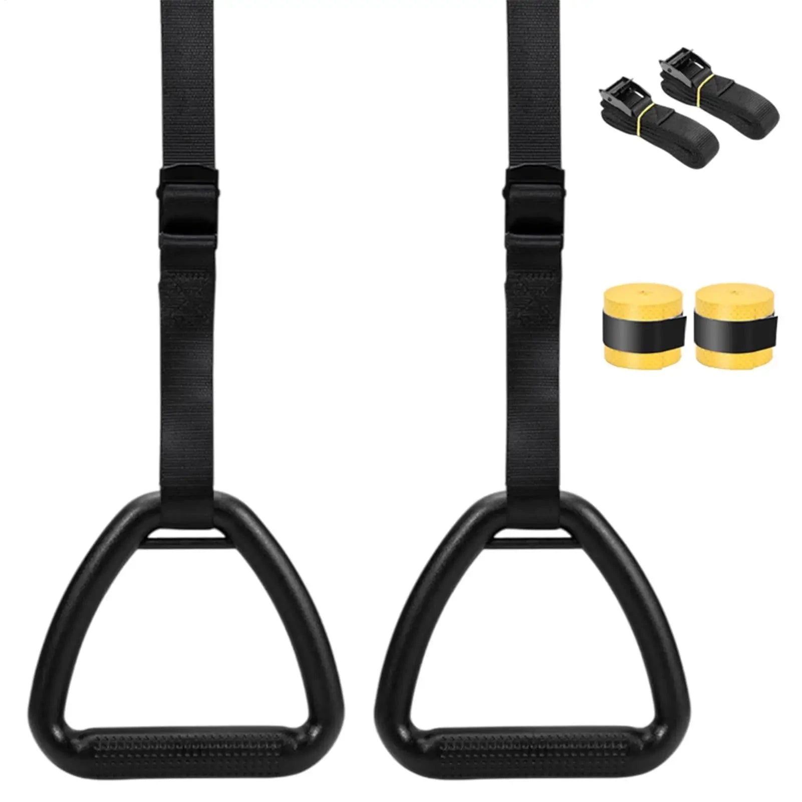 Fitness Gymnastic Rings With Adjustable Straps for Strength Training-1M