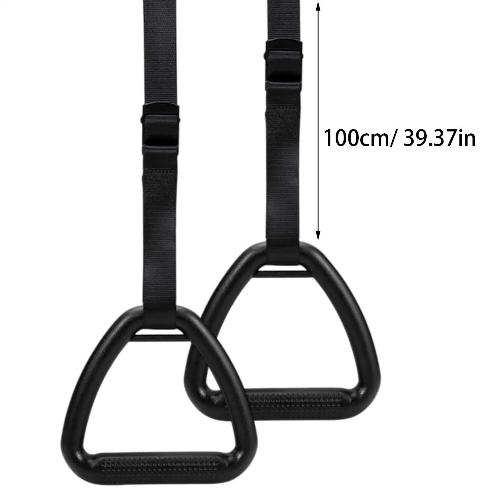 Fitness Gymnastic Rings With Adjustable Straps for Strength Training-1M