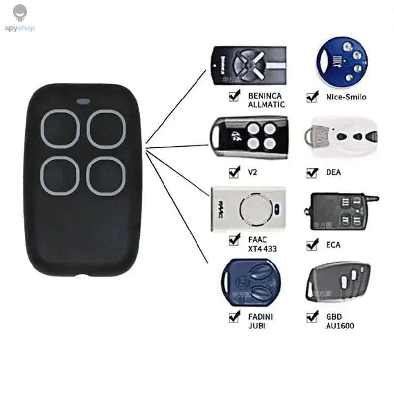 Fixed Code 433MHz Garage Remote Duplicator Backup Remote-WHITE