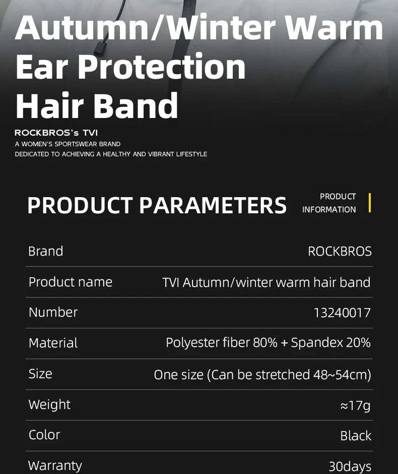 Fleece Ear Warm Headband for Cycling Winter Wind Protection-ZHD012