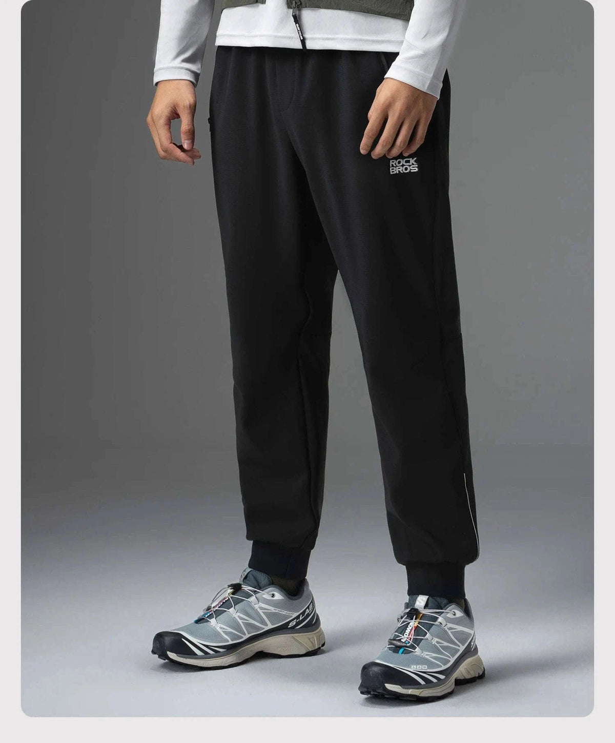 Fleece-Lined Windproof Outdoor Pants with Drawstring Fit-20420004 / Asian XXL(EUR XL)