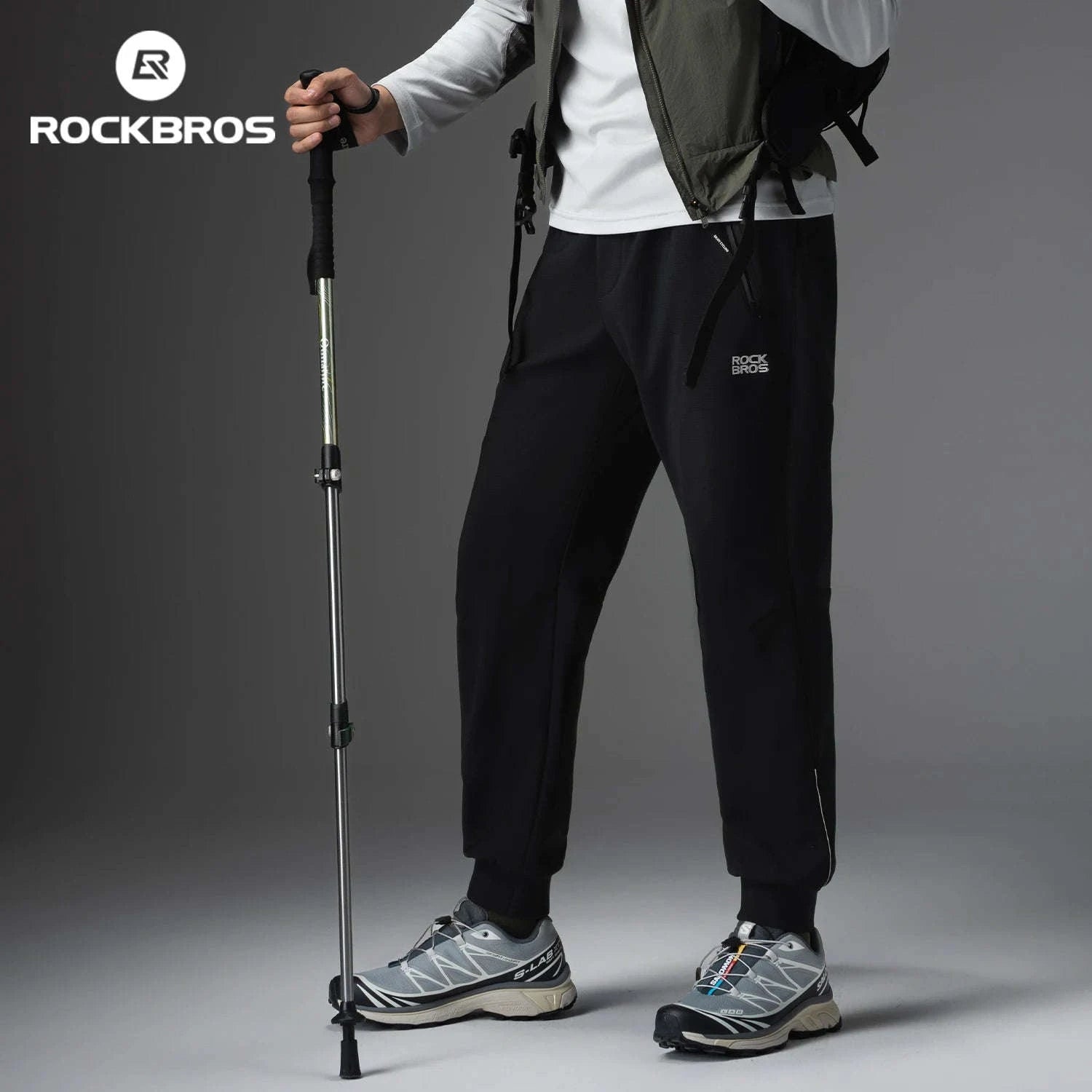 Fleece-Lined Windproof Outdoor Pants with Drawstring Fit-20420004 / Asian XXL(EUR XL)