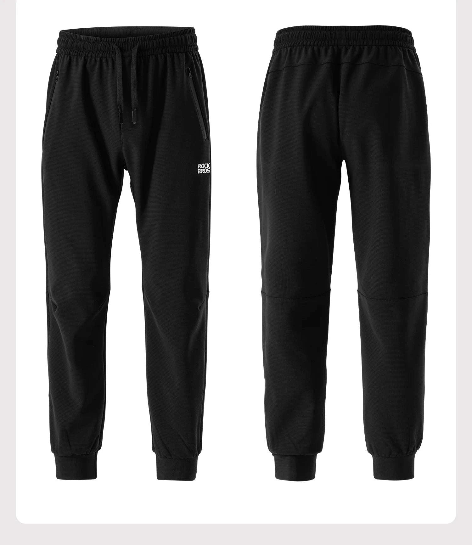 Fleece-Lined Windproof Outdoor Pants with Drawstring Fit-20420004 / Asian XXL(EUR XL)