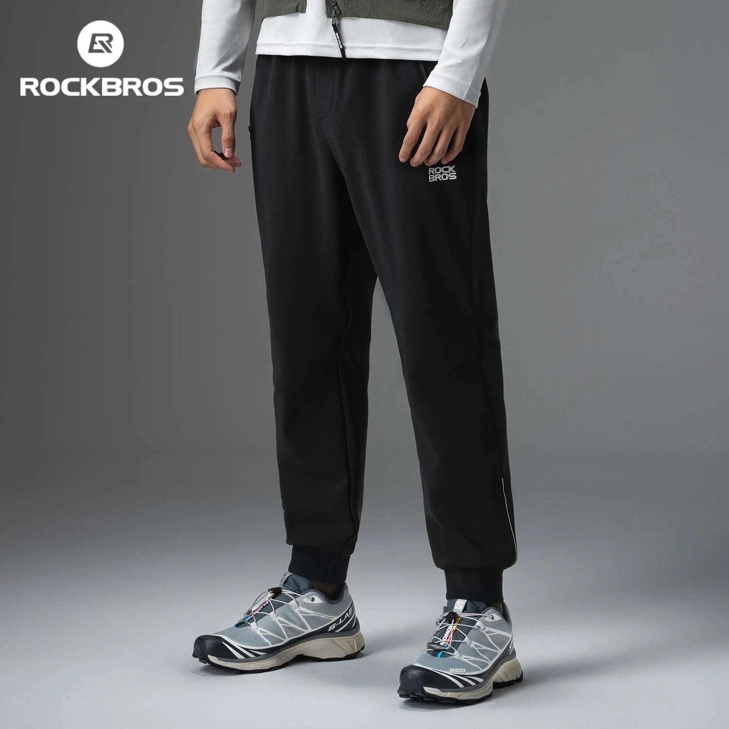 Fleece-Lined Windproof Outdoor Pants with Drawstring Fit-20420004 / Asian XXL(EUR XL)