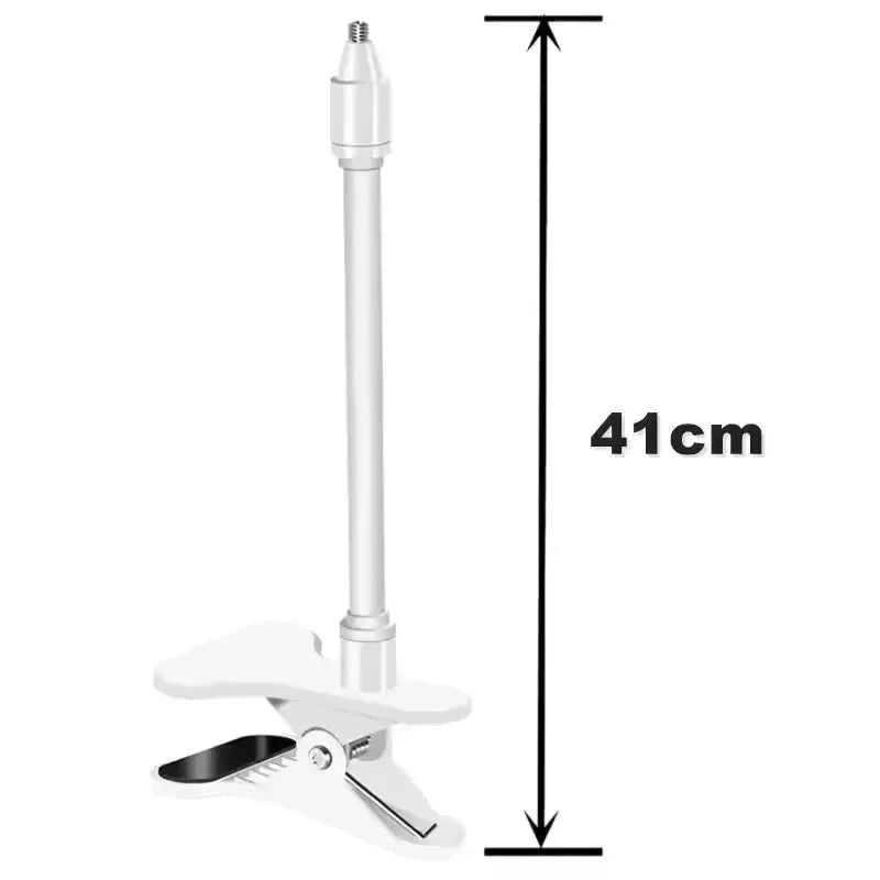 Flexible Baby Monitor Clip Stand for 1/4 Inch Screw Devices-Black - 25cm