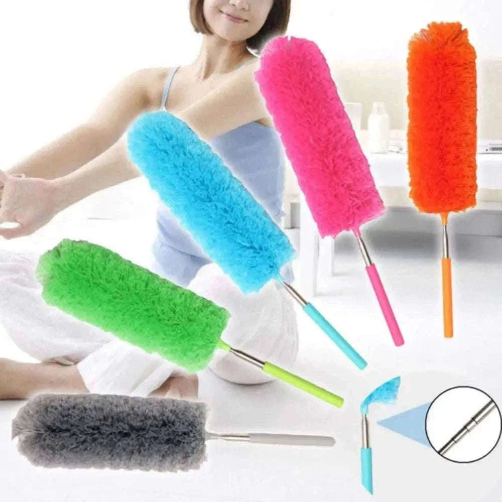 Flexible Cleaning Duster Brush for Tight Spaces and Delicate Surfaces-green