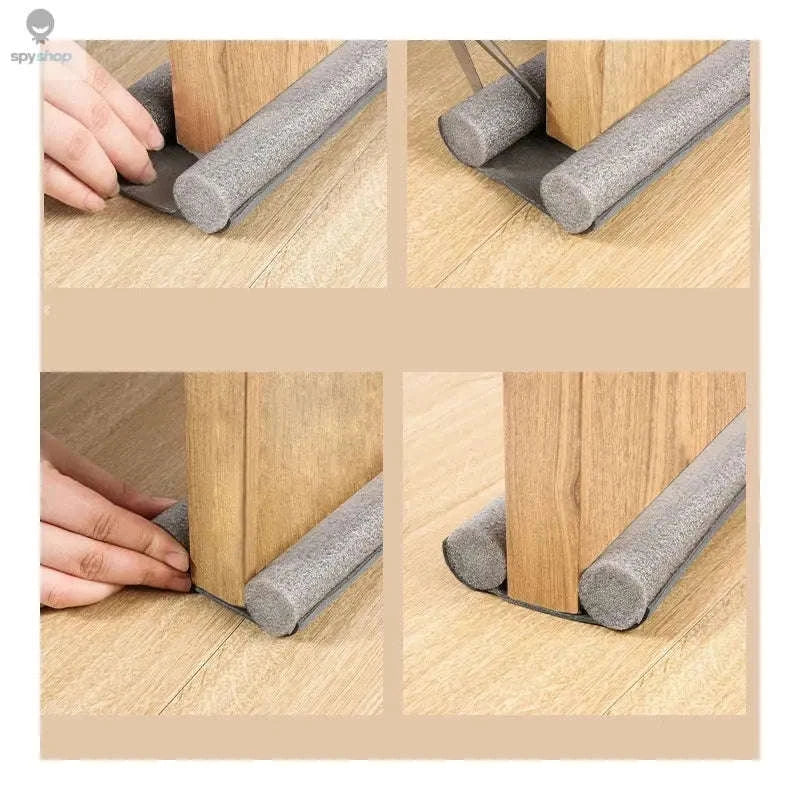 Flexible Door Bottom Sealing Strip – Draft Blocker, Noise Reducer, Weather Protection-White