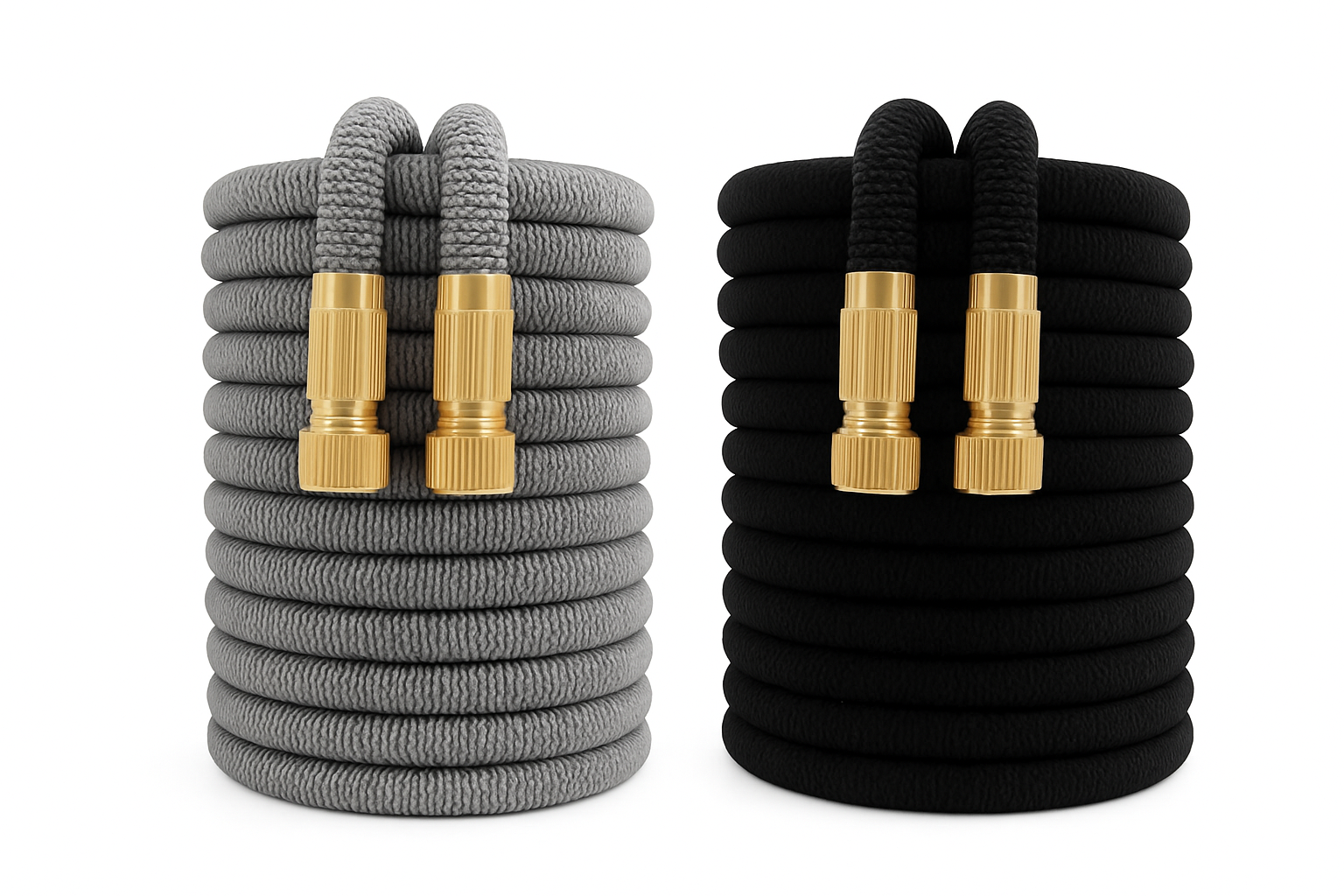 Flexible Garden Hose with High-Pressure Nozzle