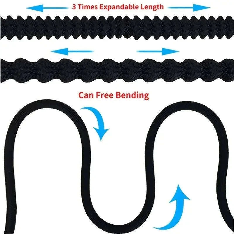 Flexible Garden Hose with High-Pressure Nozzle-lake blue / 1/2'' / 75ft