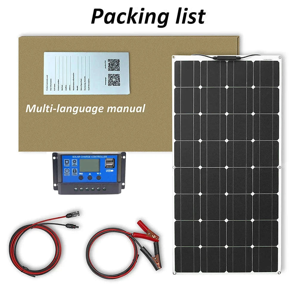 Flexible Solar Panel Kit 100W–300W-ETFE 100W panel / CHINA