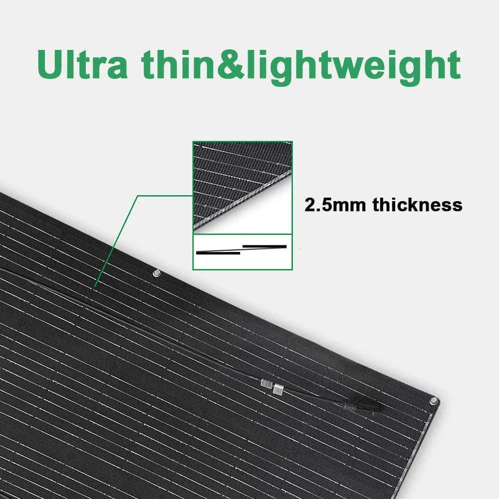 Flexible Solar Panel Kit 100W–300W for Off-Grid Power-ETFE 100W panel / CHINA