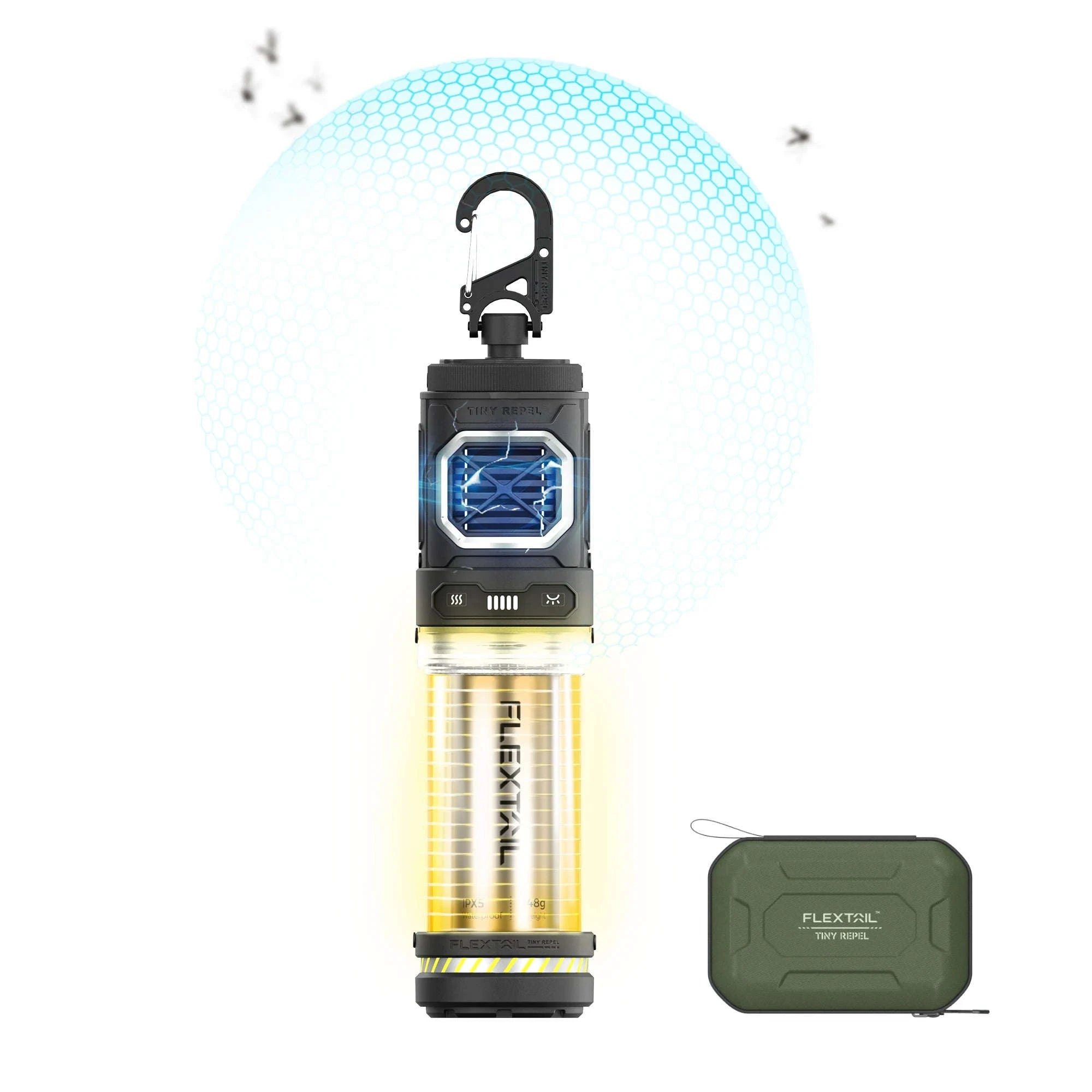 Flextail Tiny Repeller with Camping Light & Rechargeable Battery-Green