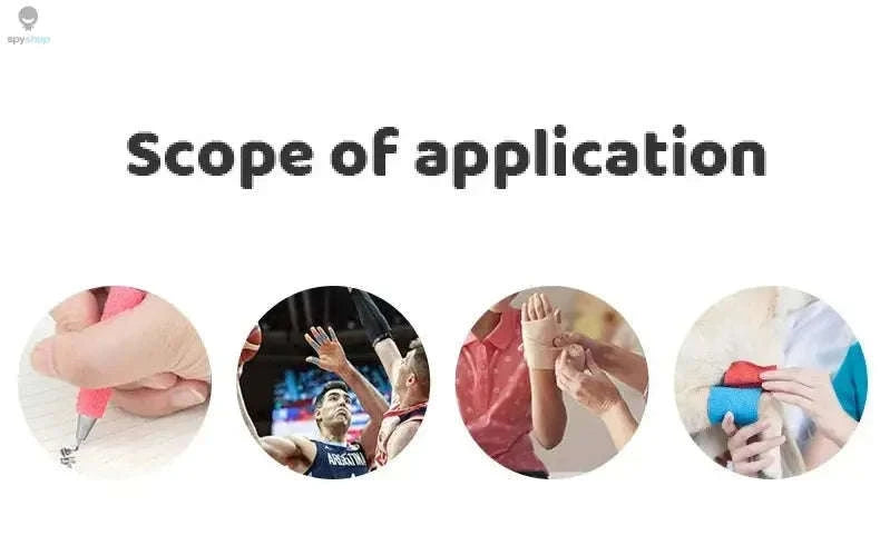 FlexWrap Pro Athletic Tape 10 Rolls Self‑Adhesive Elastic Wrap-8-Pink / 5cmX4.8m-10Pcs