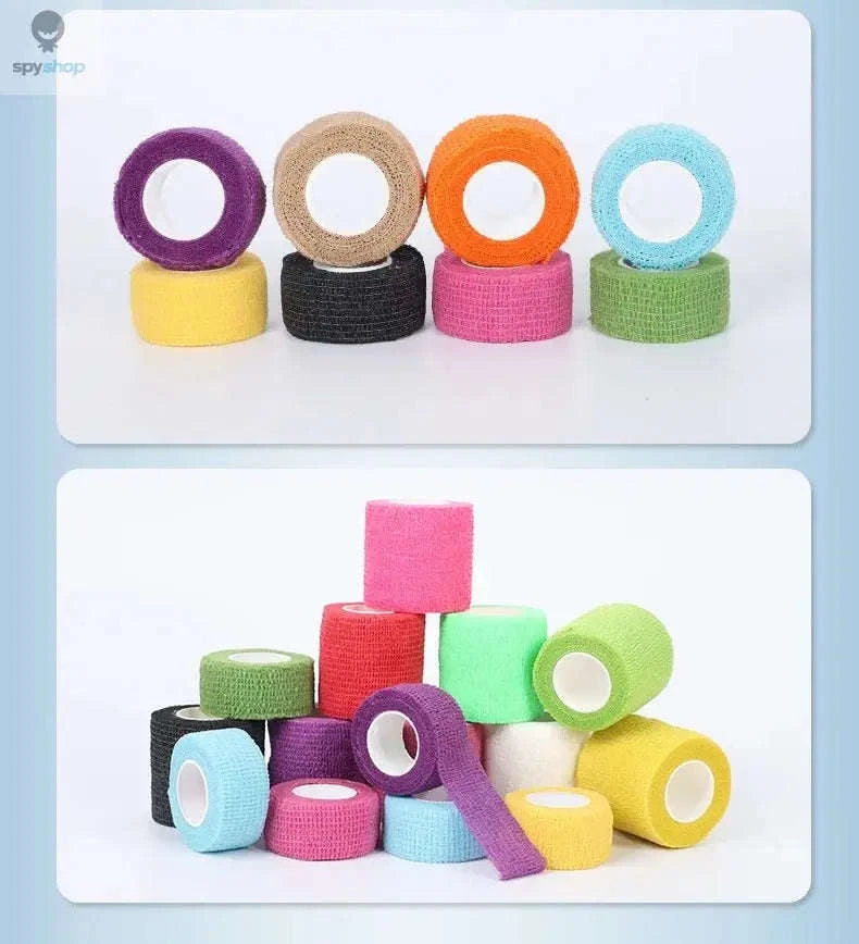 FlexWrap Pro Athletic Tape 10 Rolls Self‑Adhesive Elastic Wrap-8-Pink / 5cmX4.8m-10Pcs