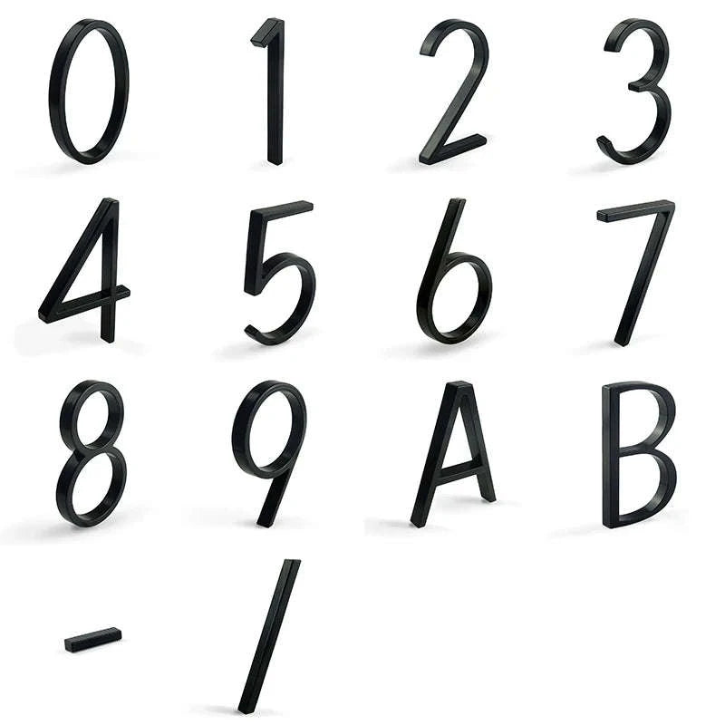 Floating House Number Sign-3