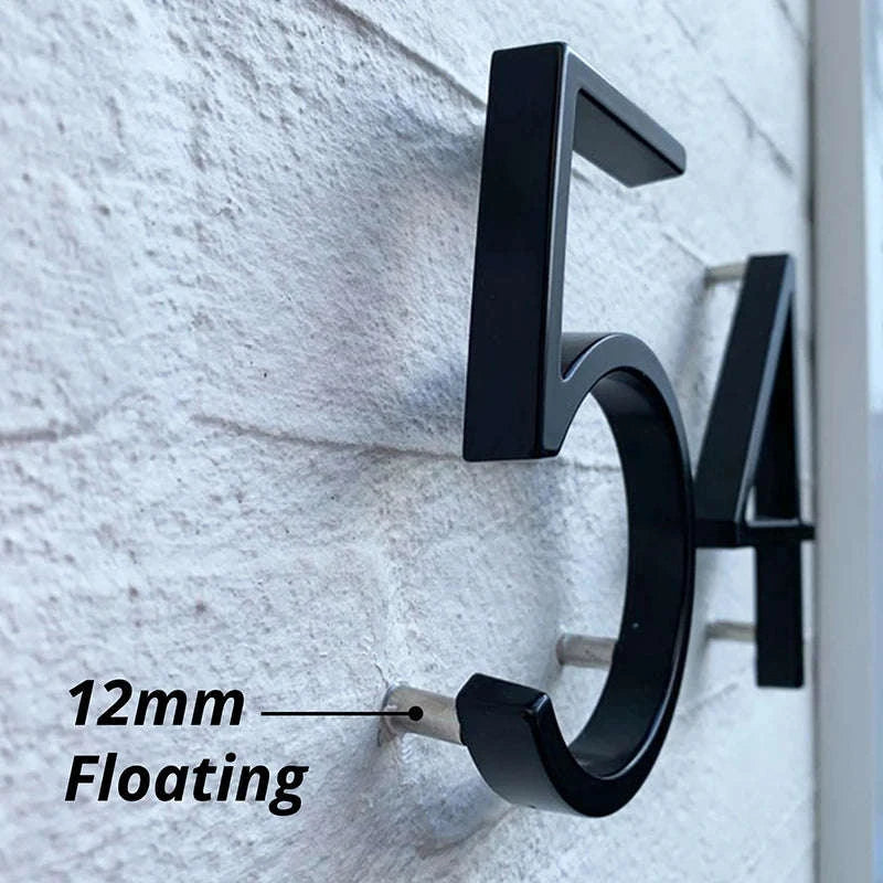 Floating House Number Sign-3