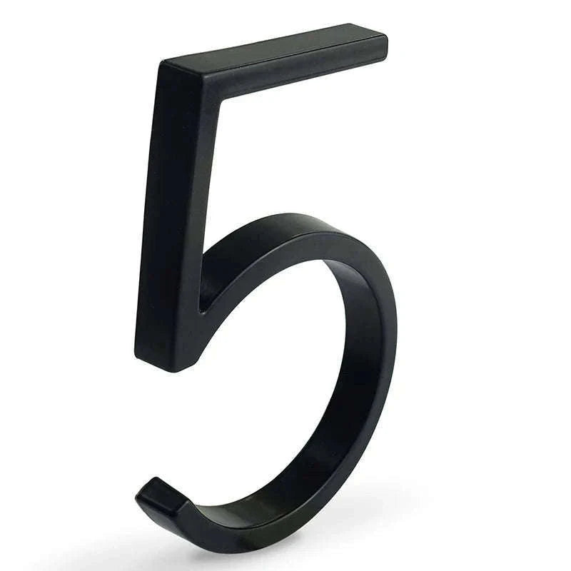 Floating House Number Sign with Modern 3D Wall Mount Design-3