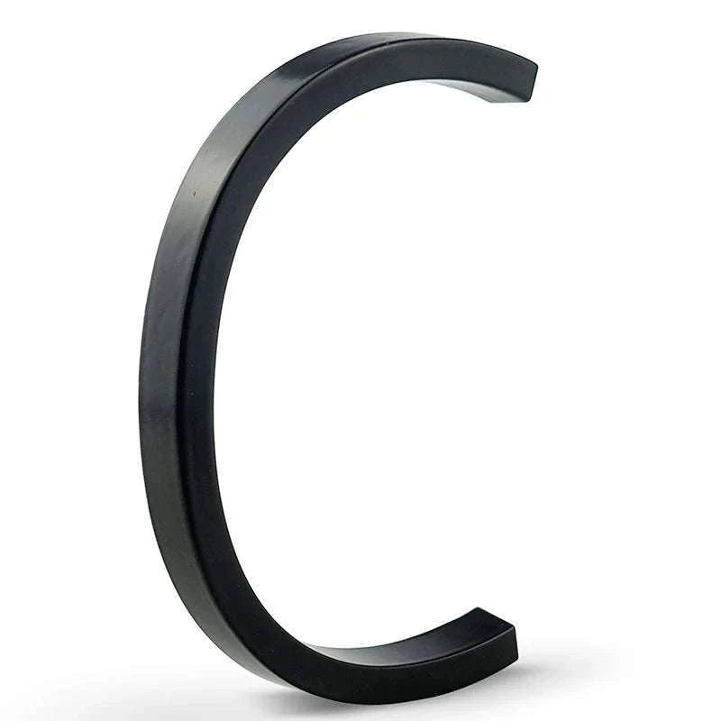 Floating House Number Sign with Modern 3D Wall Mount Design-3