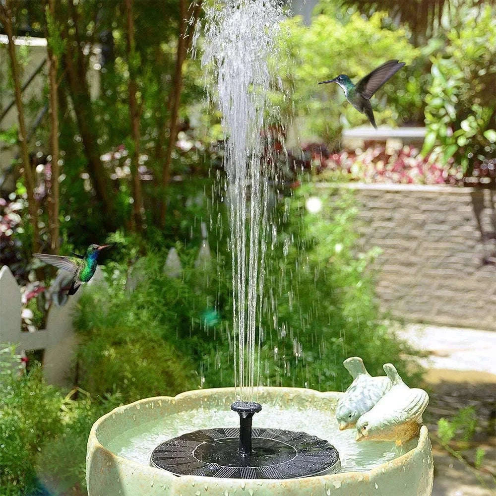 Floating Solar Water Fountain Pump for Ponds and Bird Baths-13cm