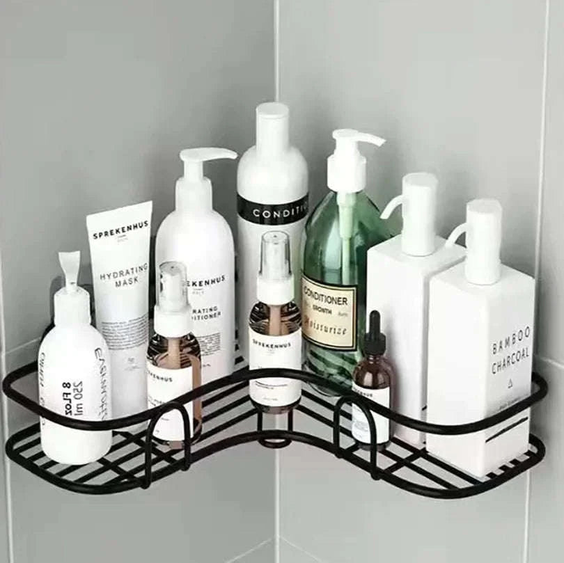 Floating Wall Shelf Organizer-Black rectangle