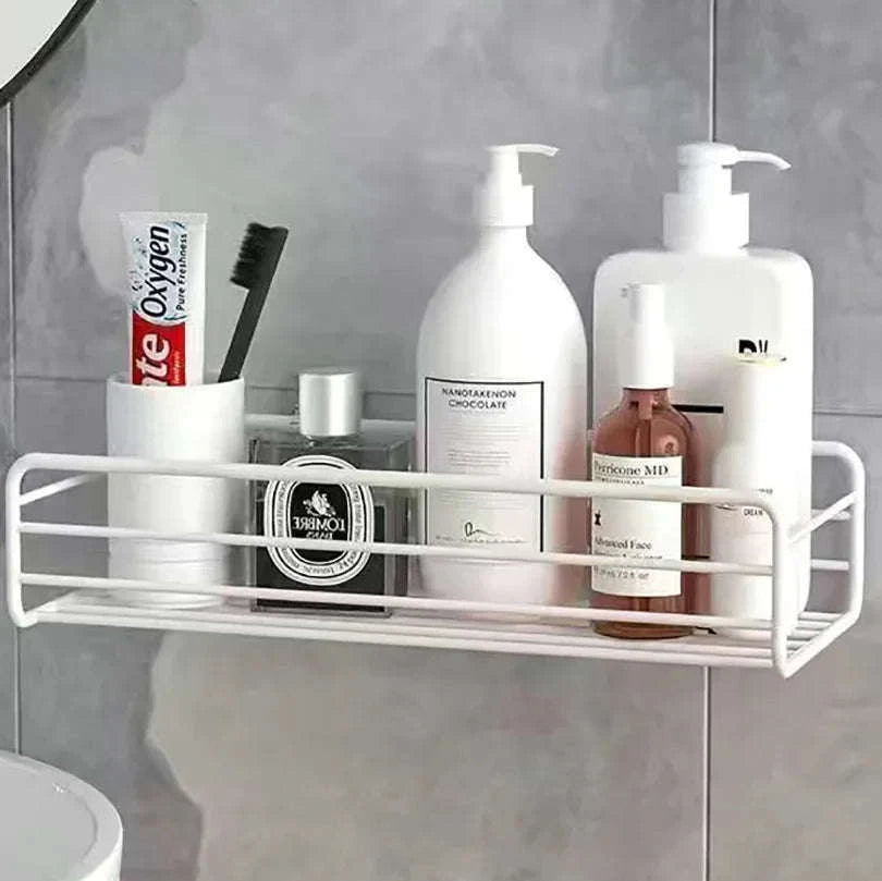 Floating Wall Shelf Organizer-Black rectangle