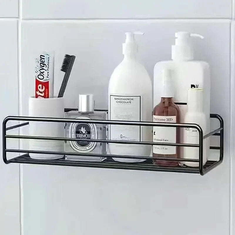 Floating Wall Shelf Organizer-Black rectangle