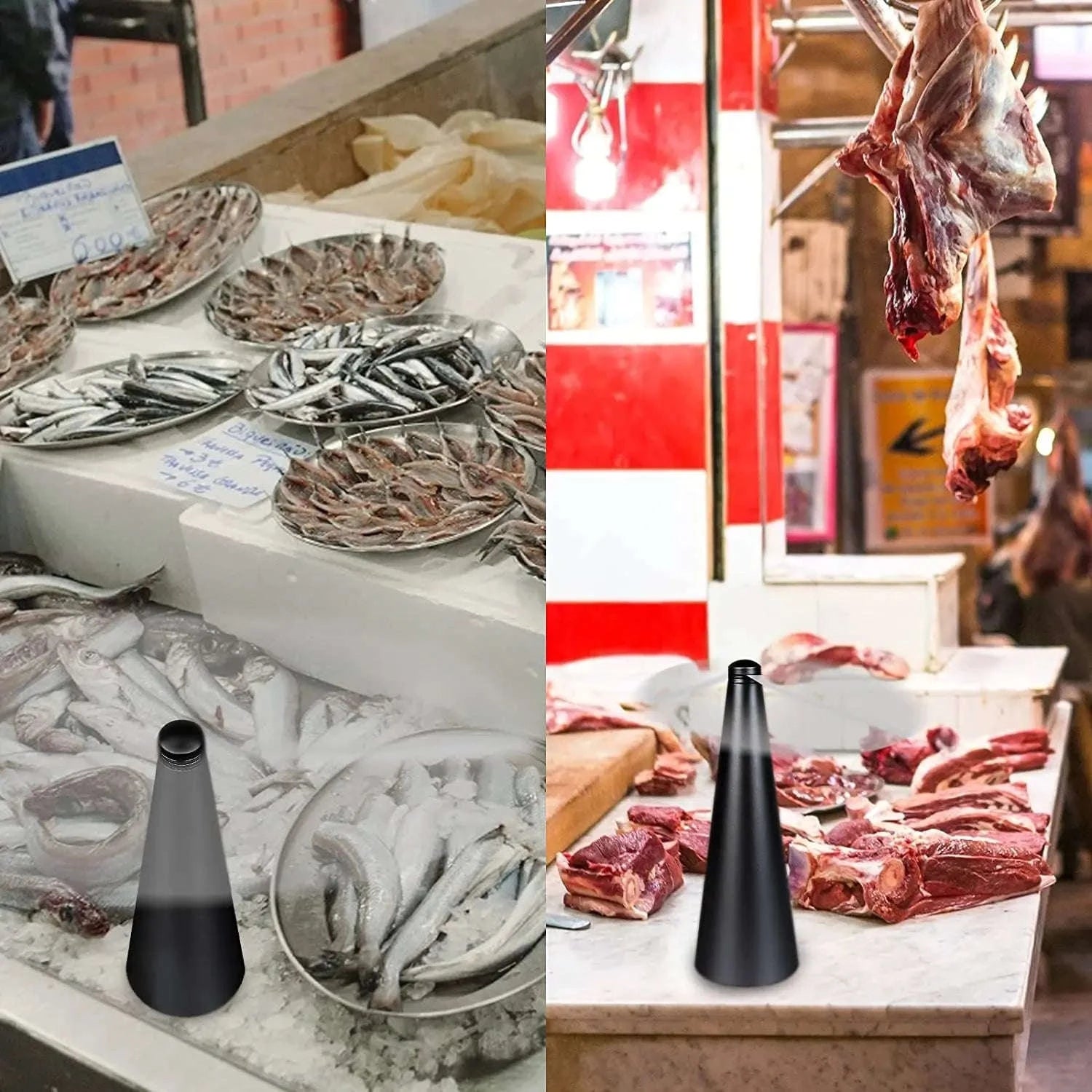 Fly Fan for Tables with Soft Blades – Portable, Quiet & Effective-black-battery