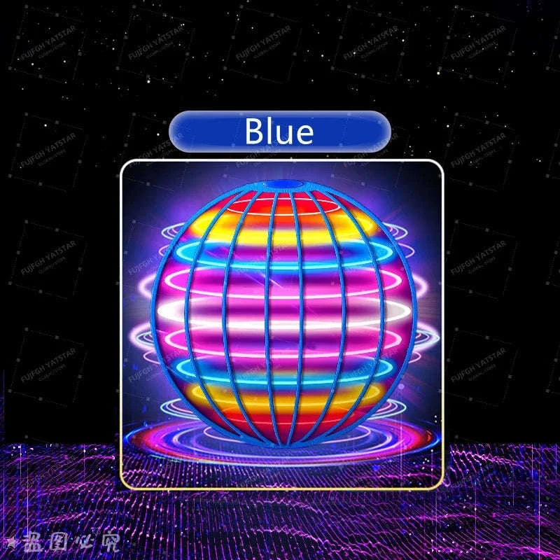 Flying Ball Hand‑Controlled LED Cosmic Globe Toy-Red